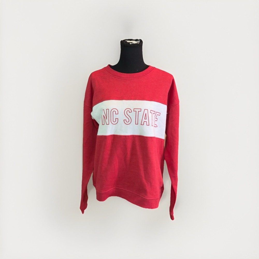 Nc State North Carolina Crewneck Sz Small Red